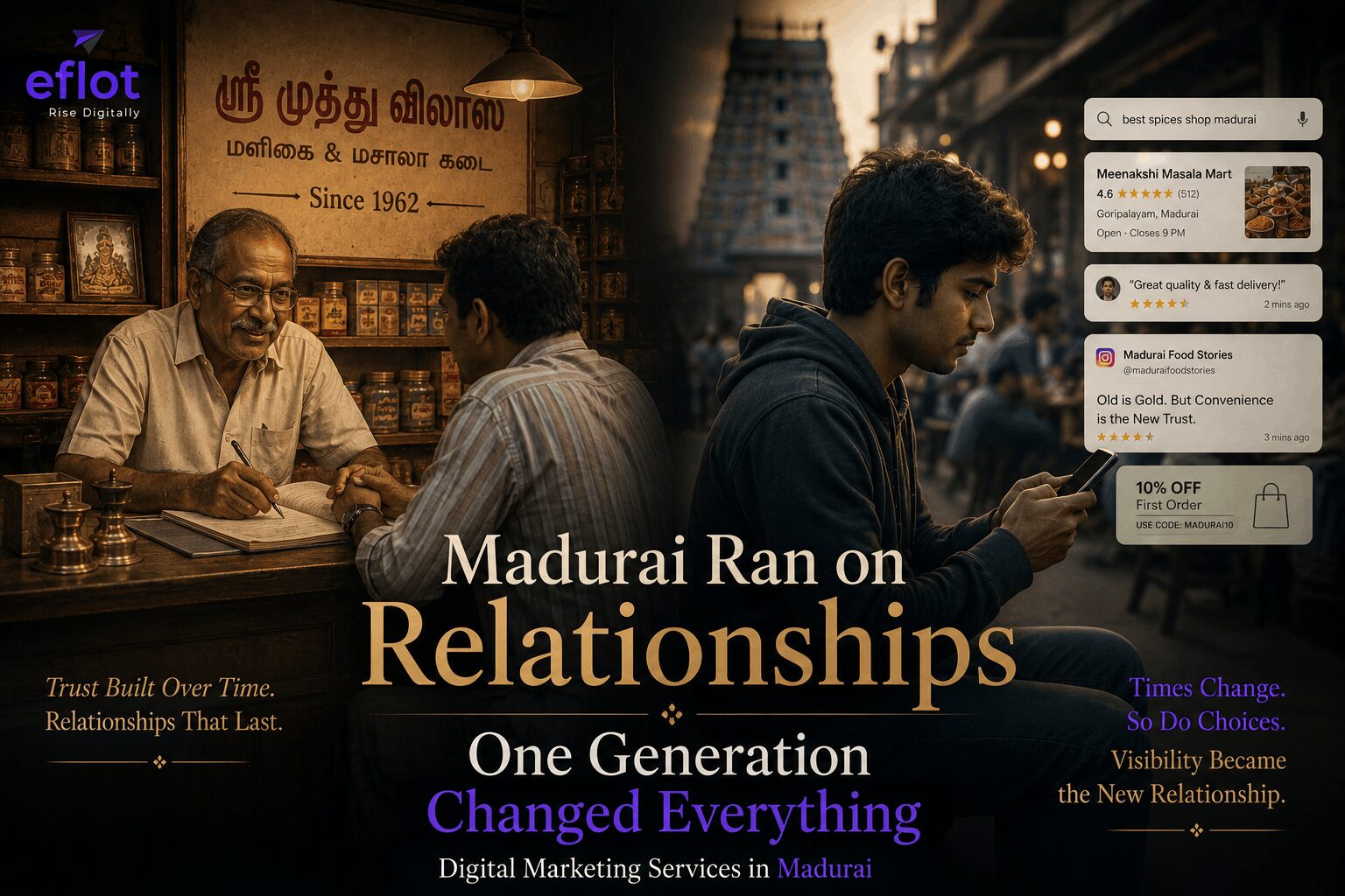 Digital marketing services in Madurai : Madurai Has Run on Business Relationships for Centuries. One Generation Changed Everything.