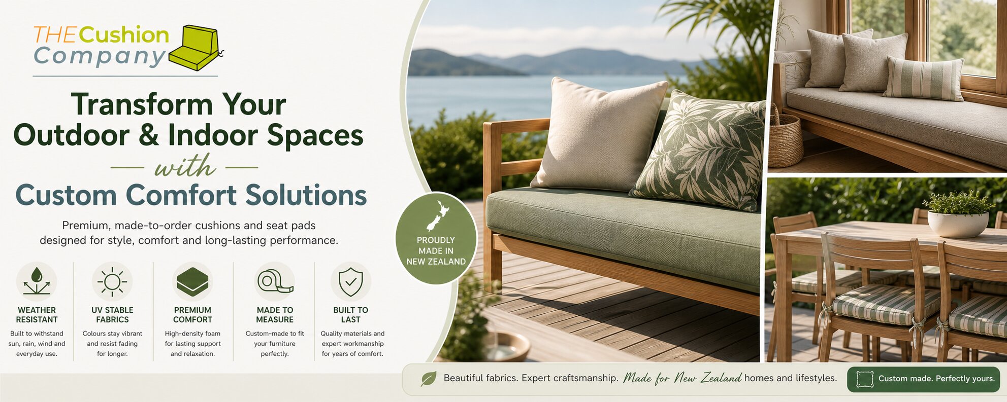 Transform Your Outdoor & Indoor Spaces with Custom Comfort Solutions