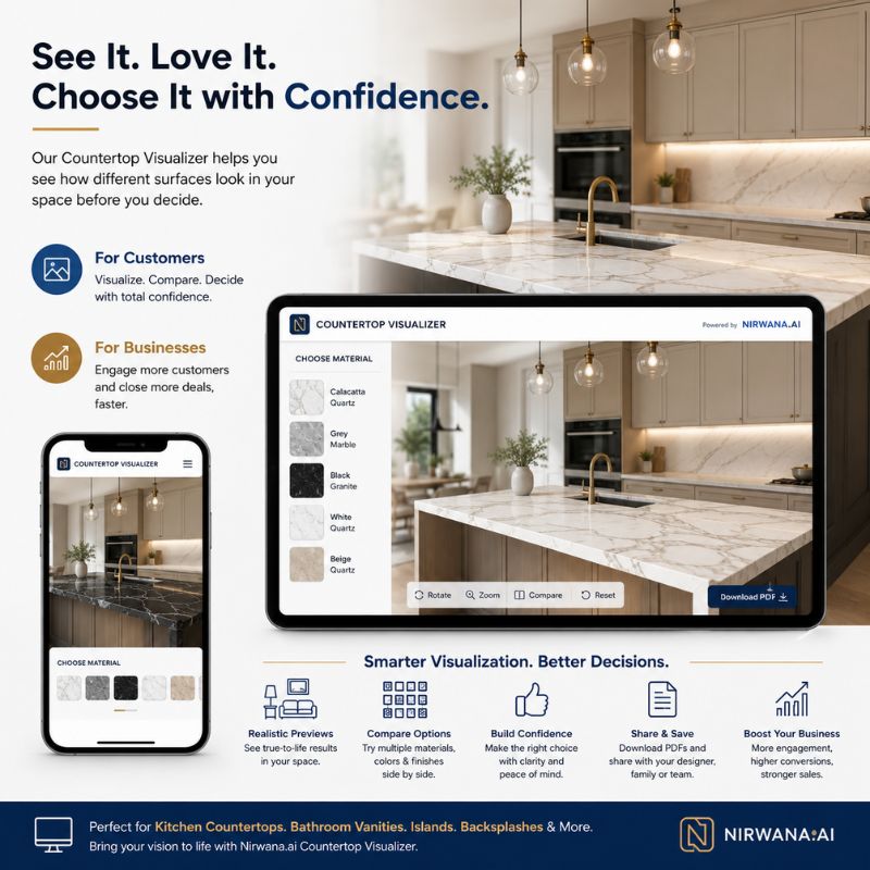 Countertop Visualizer: The Smarter Way to Choose Kitchen and Bathroom Surfaces