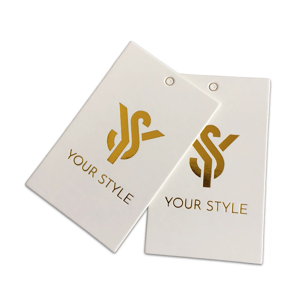 Custom Foil Tags for Clean Product Packaging Style