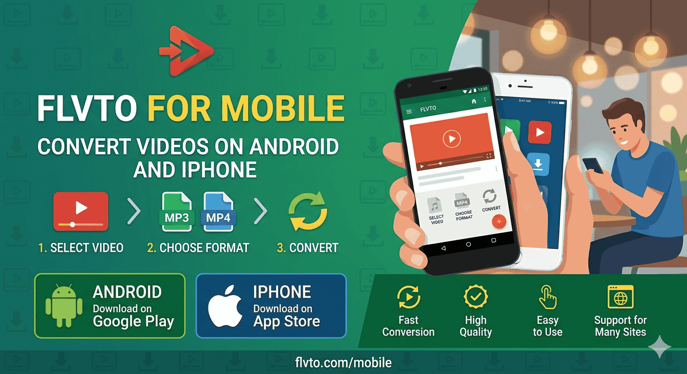 Flvto for Mobile: Convert Videos on Android and iPhone