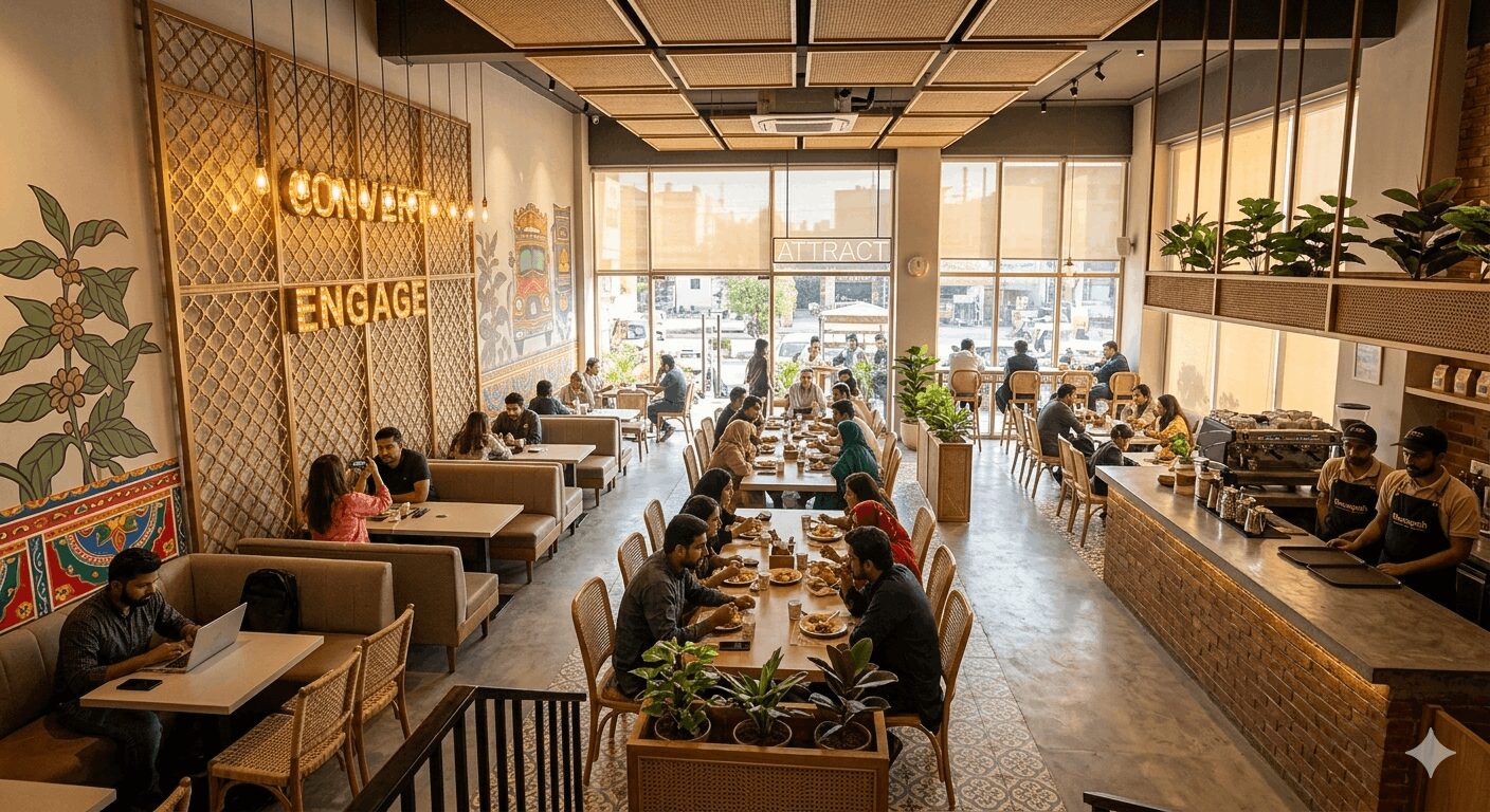 Cafe & Restaurant Interior Design in Pakistan: Designing to Attract, Engage, and Convert