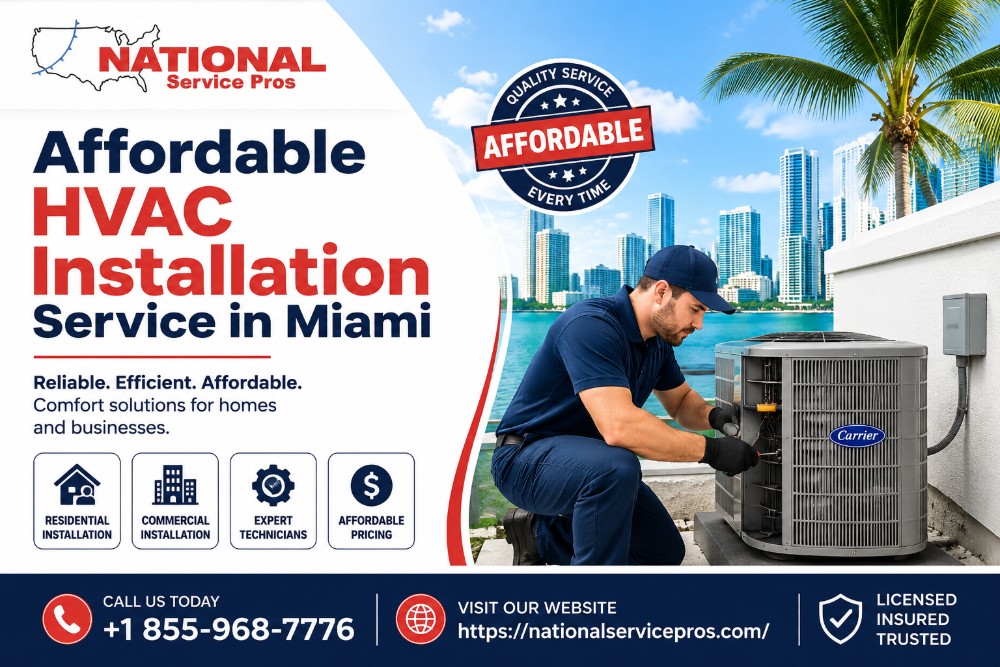 Affordable HVAC Installation Service in Miami for Homes and Businesses