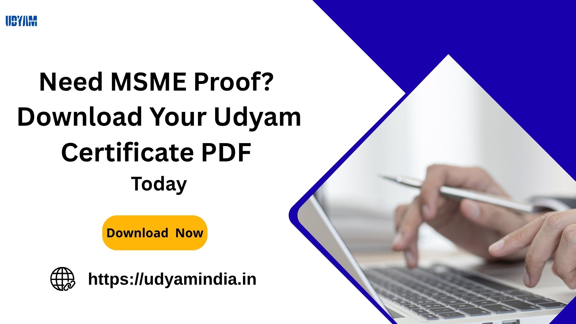 Need MSME Proof? Download Your Udyam Certificate PDF Today