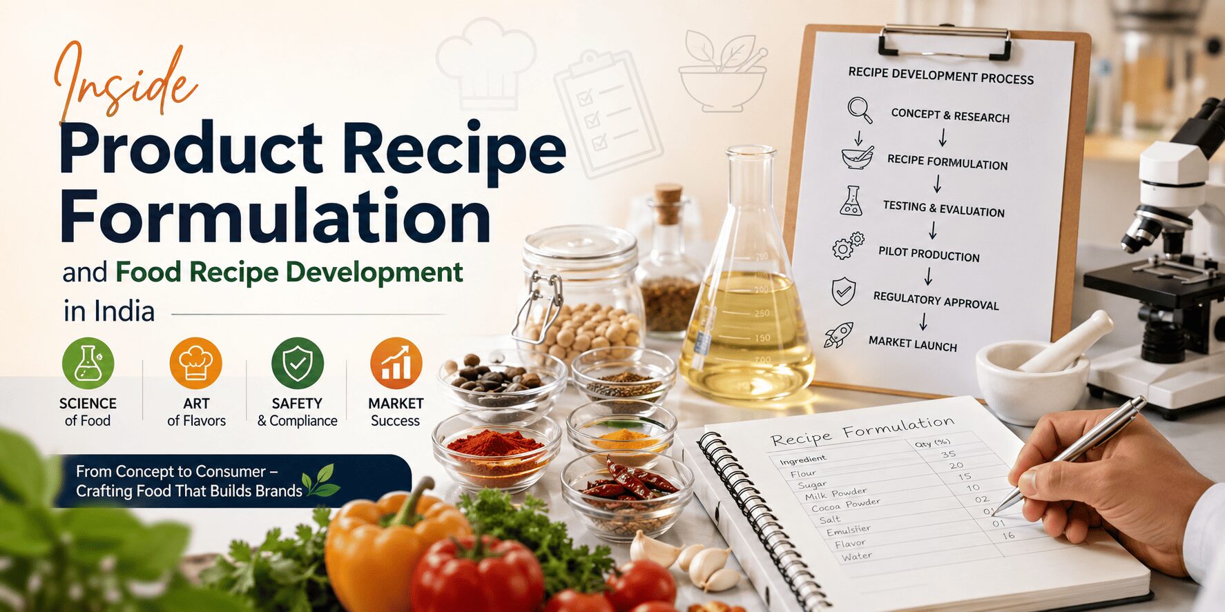 Product Recipe Formulation in India Food Consultant