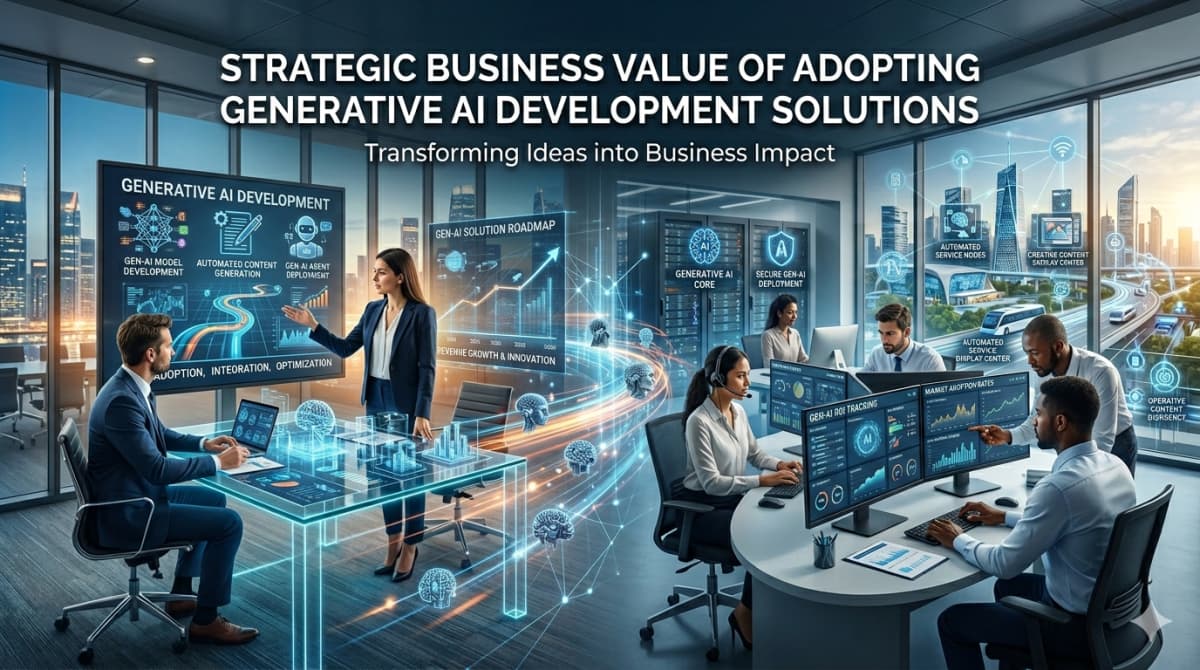 Strategic Business Value of Adopting Generative AI Development Solutions