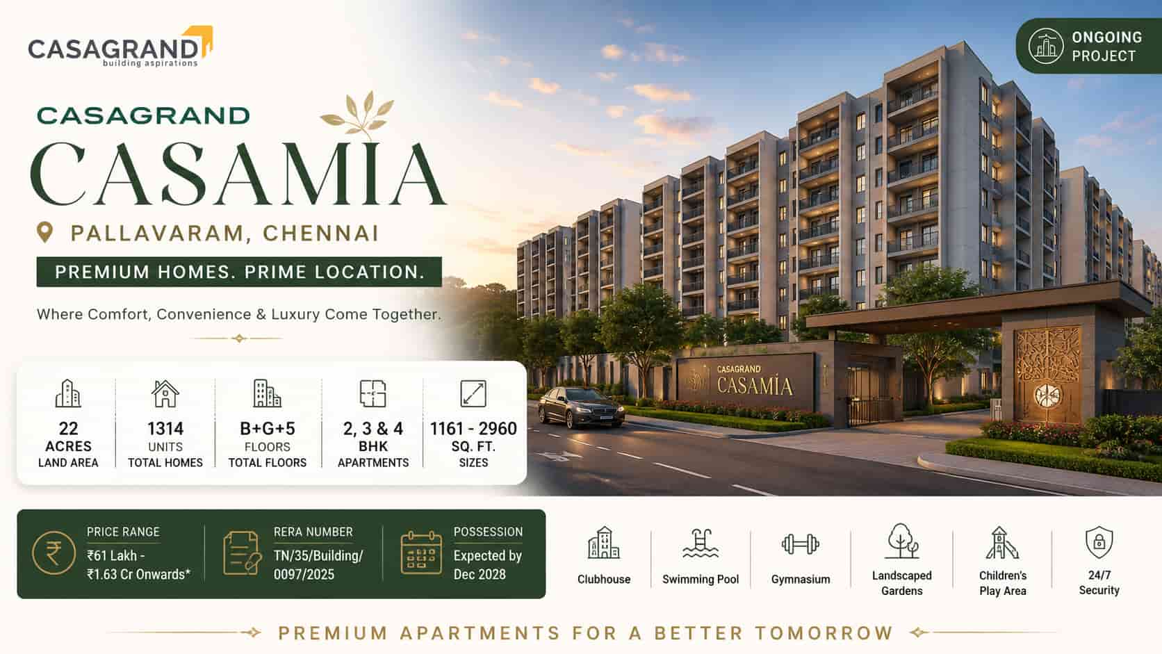 Casagrand Casamia | Spacious Apartments Near Chennai