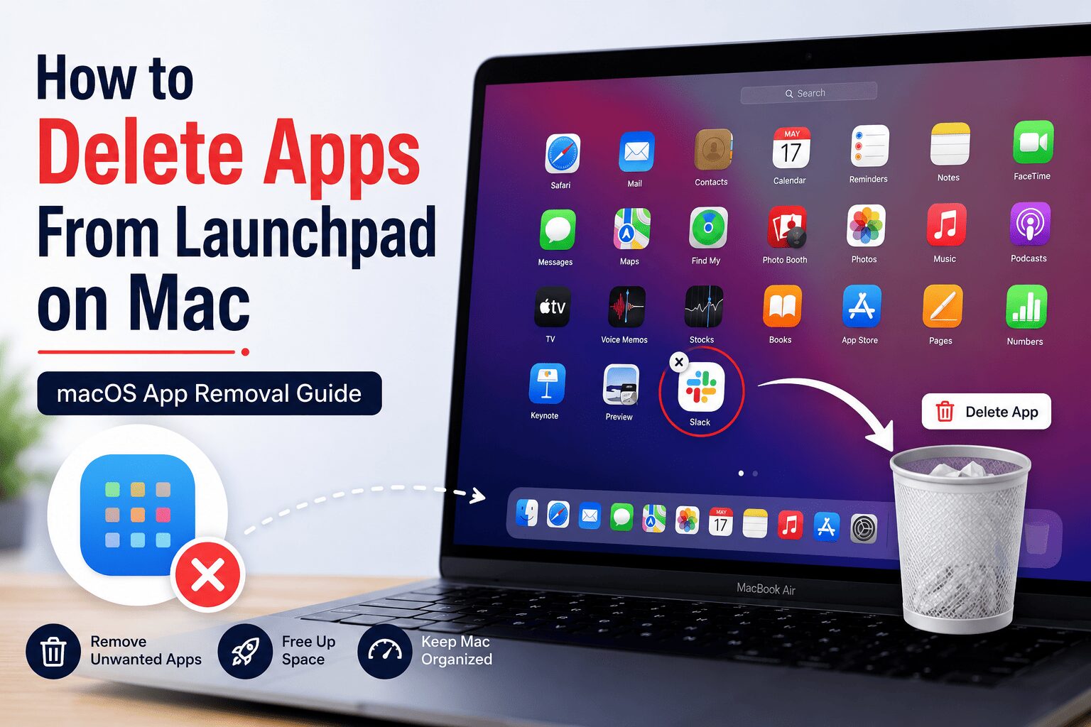 How to Delete Apps From Launchpad on Mac (macOS App Removal Guide)