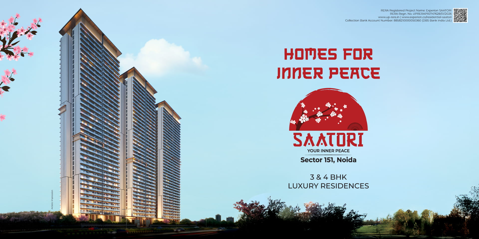 Experion Saatori – Ultra Luxury Living Redefined in Sector 151 Noida