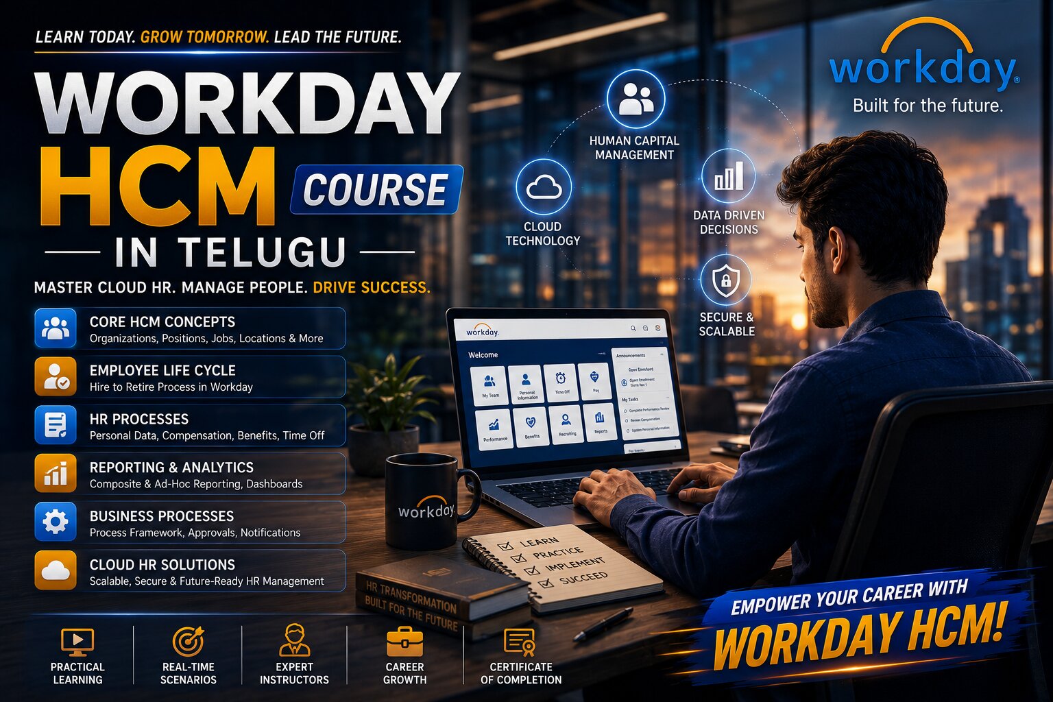 Build Career-Ready HR and Workday Skills : Workday HCM Course In Telugu