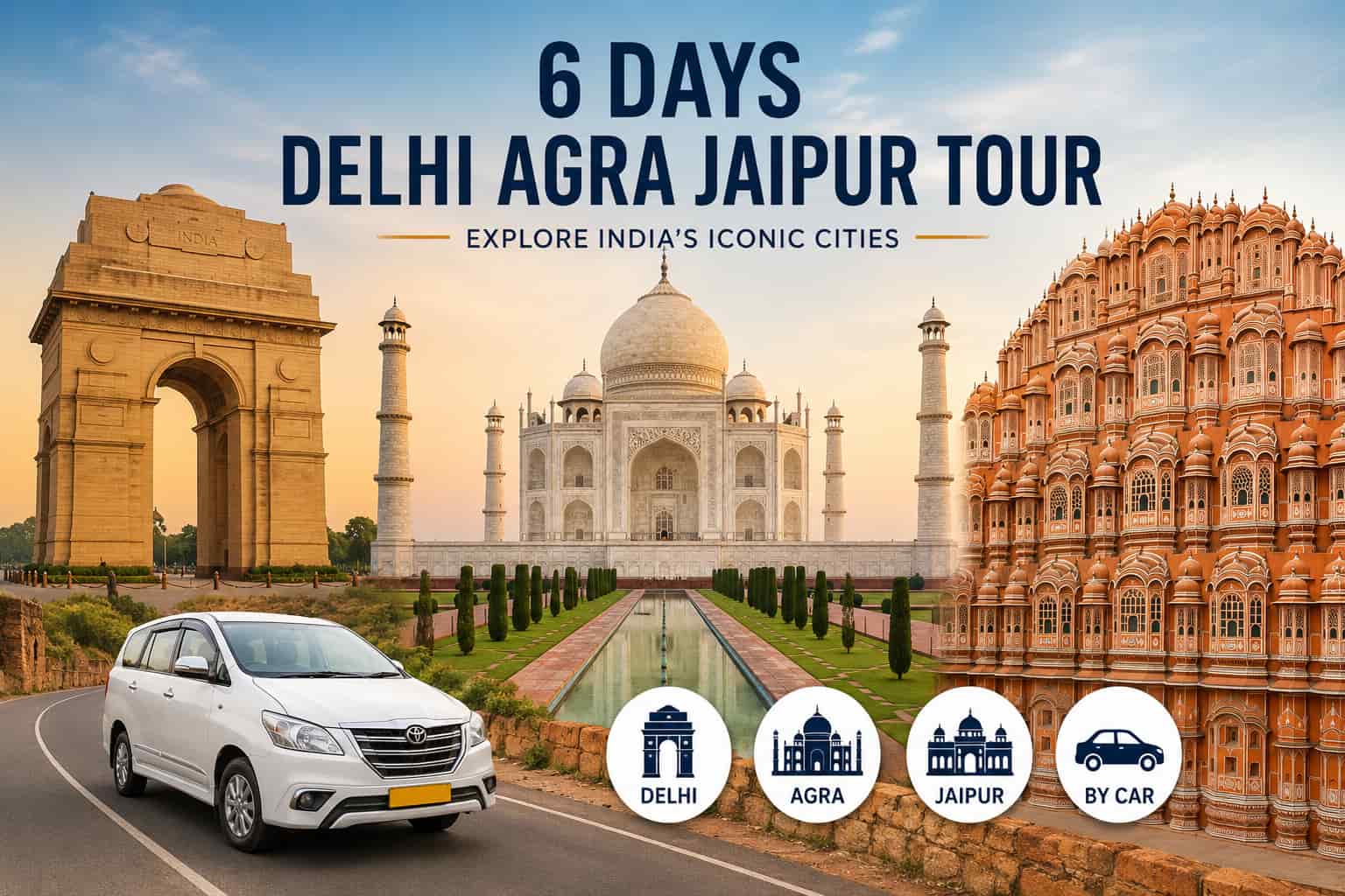 Top Attractions Covered During the Delhi Agra Jaipur Tour