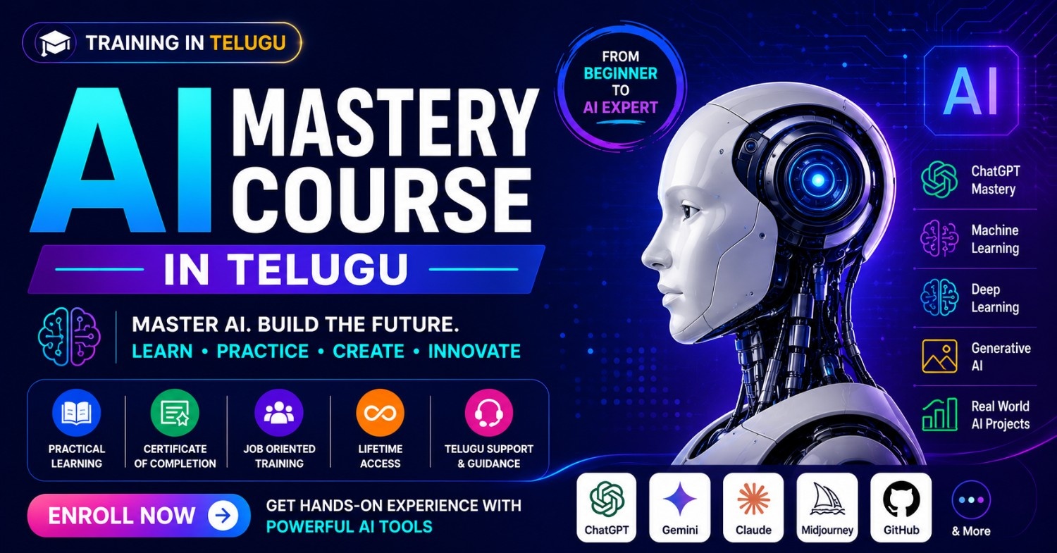 Master AI Skills with AI Mastery Course In Telugu