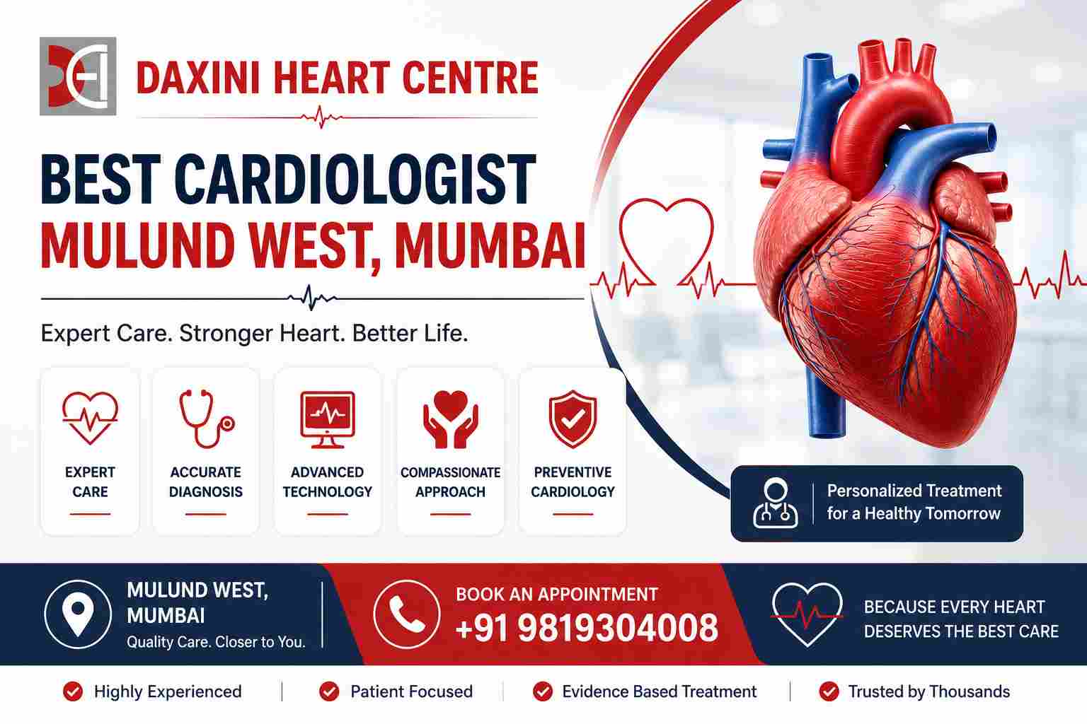 Best Cardiologist in Mulund West, Mumbai , Daxini Heart Centre