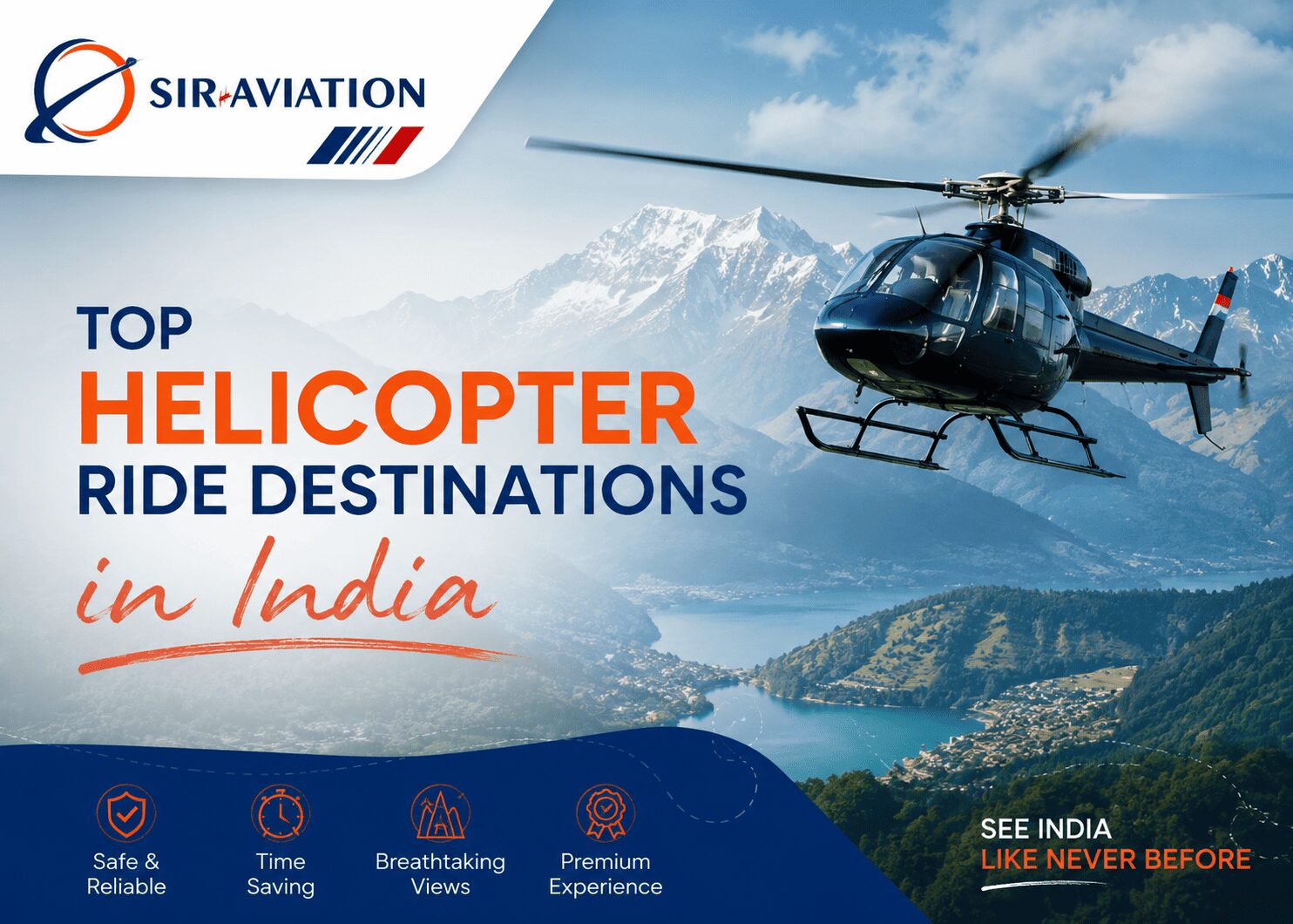 Top Helicopter Ride Destinations in India – SIR Aviation