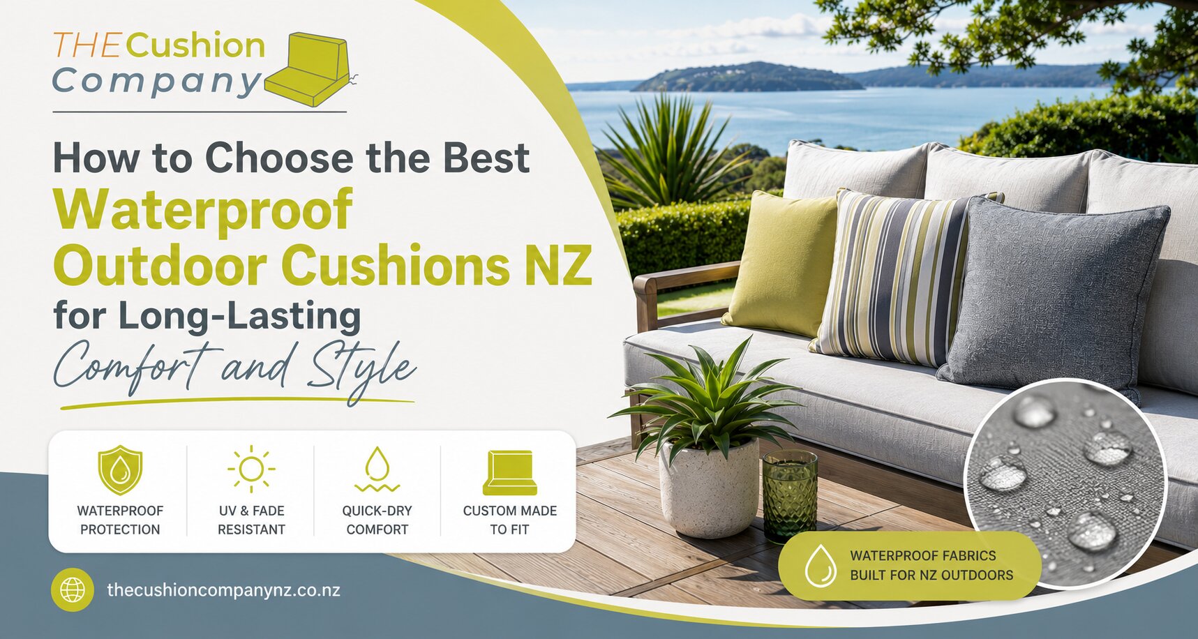 How to Choose the Best Waterproof Outdoor Cushions NZ for Long-Lasting Comfort and Style
