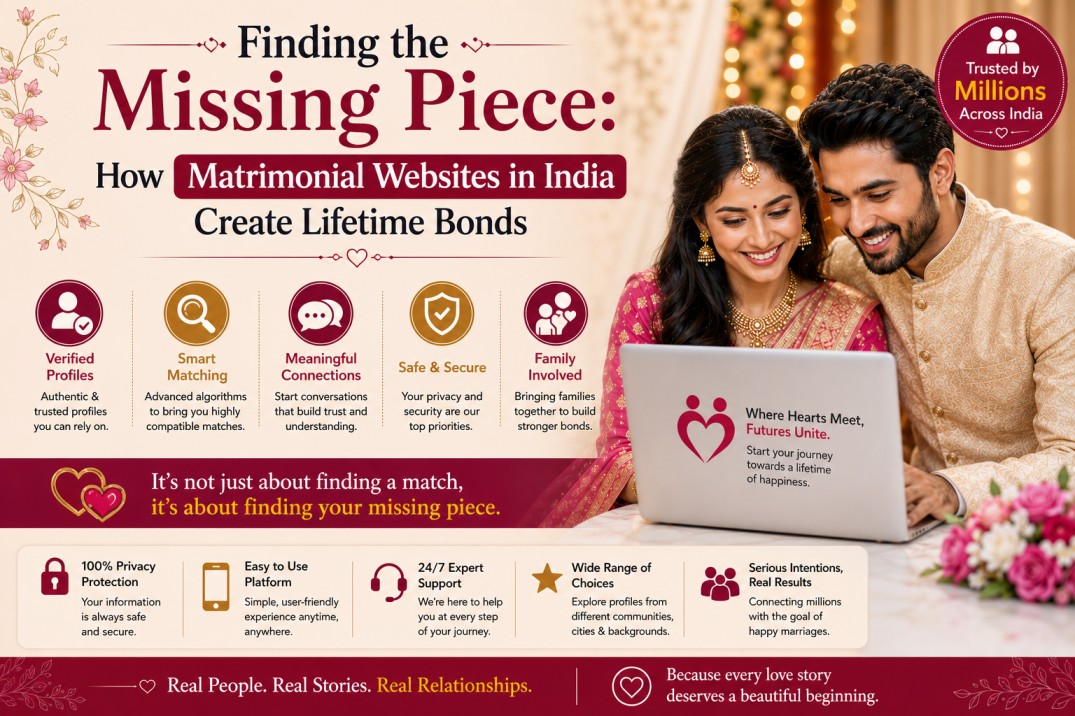 Finding the Missing Piece: How Matrimonial Websites in India Create Lifetime Bonds