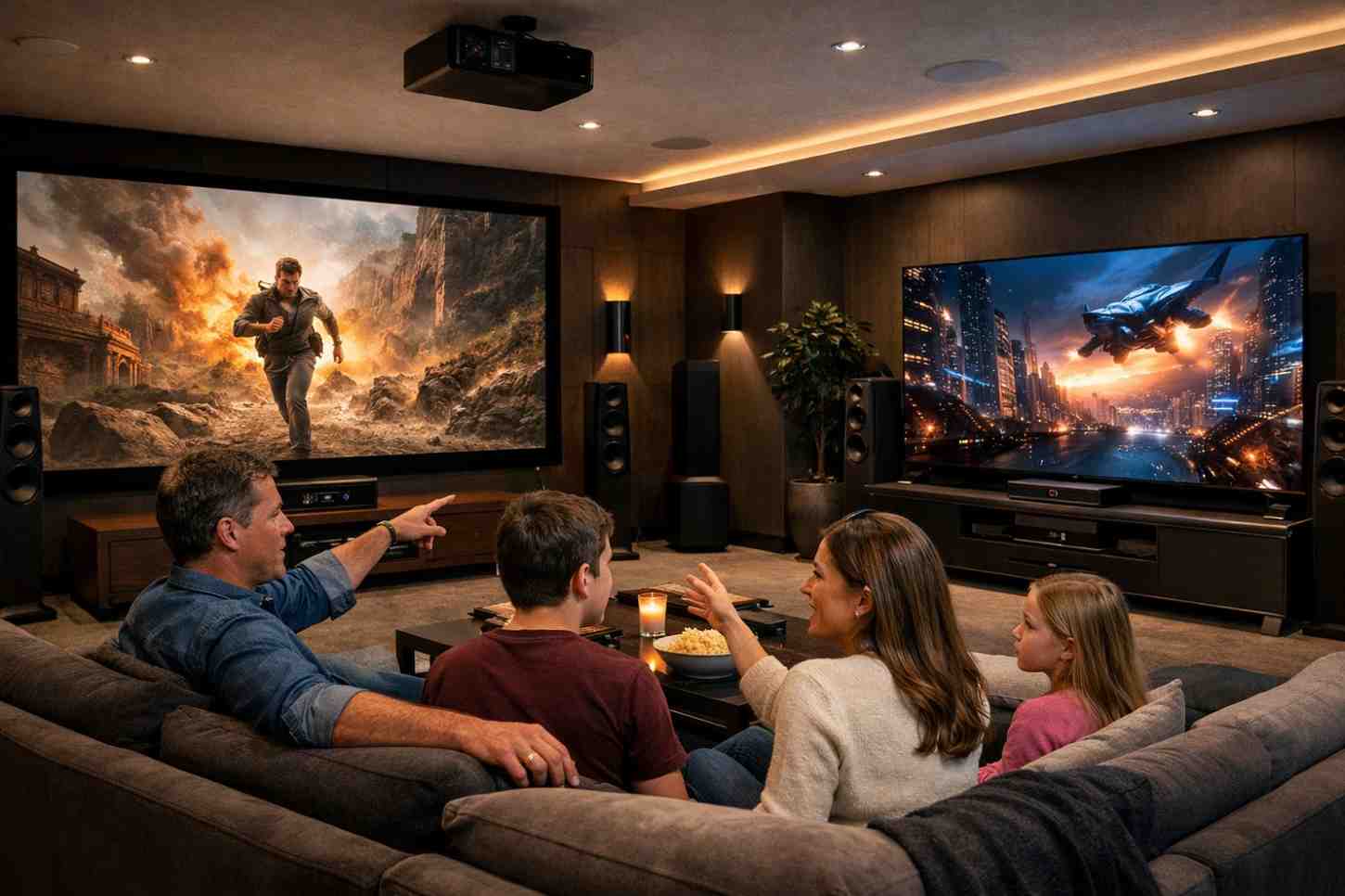 Projector or Large Screen TV: Best Choice for Home Cinema Setup
