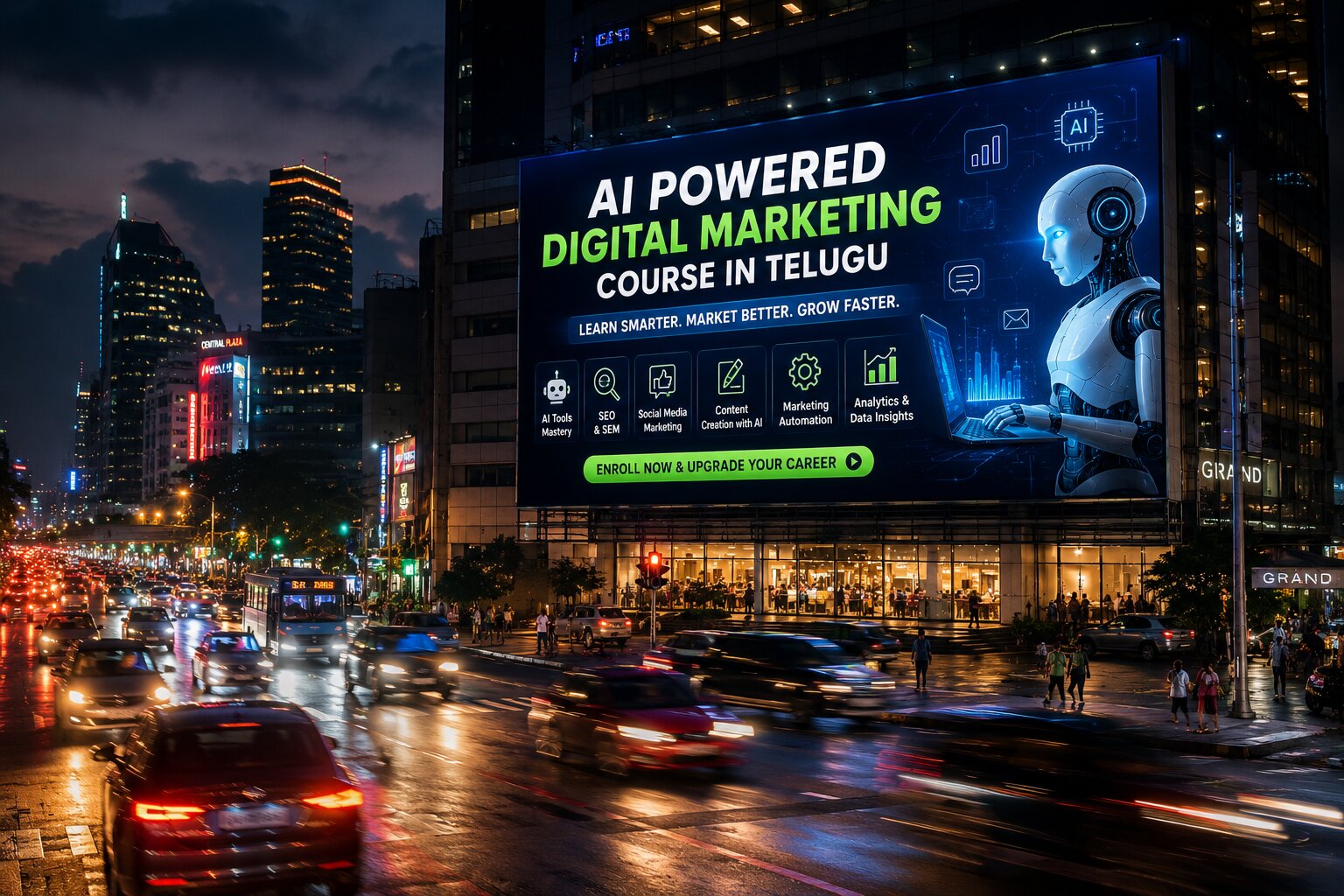 Master Email Marketing, SEO and AI Optimization : AI Powered Digital Marketing Course in Telugu