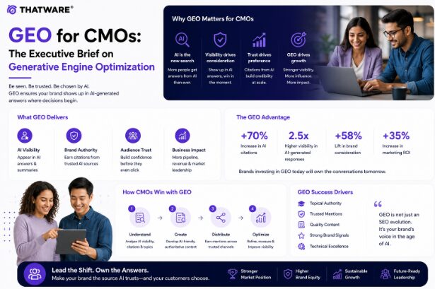 GEO for CMOs: An Executive Guide to Generative Engine Optimization