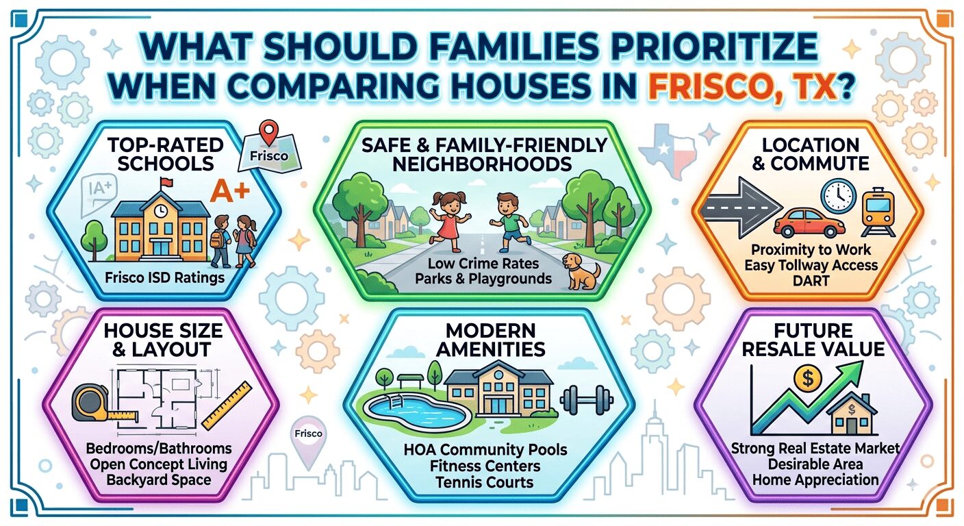 What Should Families Prioritize When Comparing Houses in Frisco, TX?