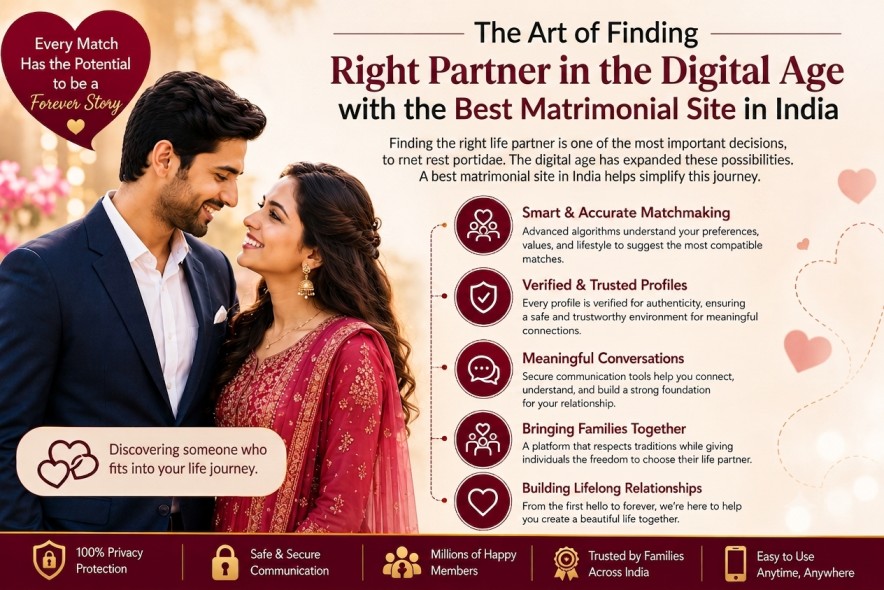 The Art of Finding the Right Partner in the Digital Age with the Best Matrimonial Site in India