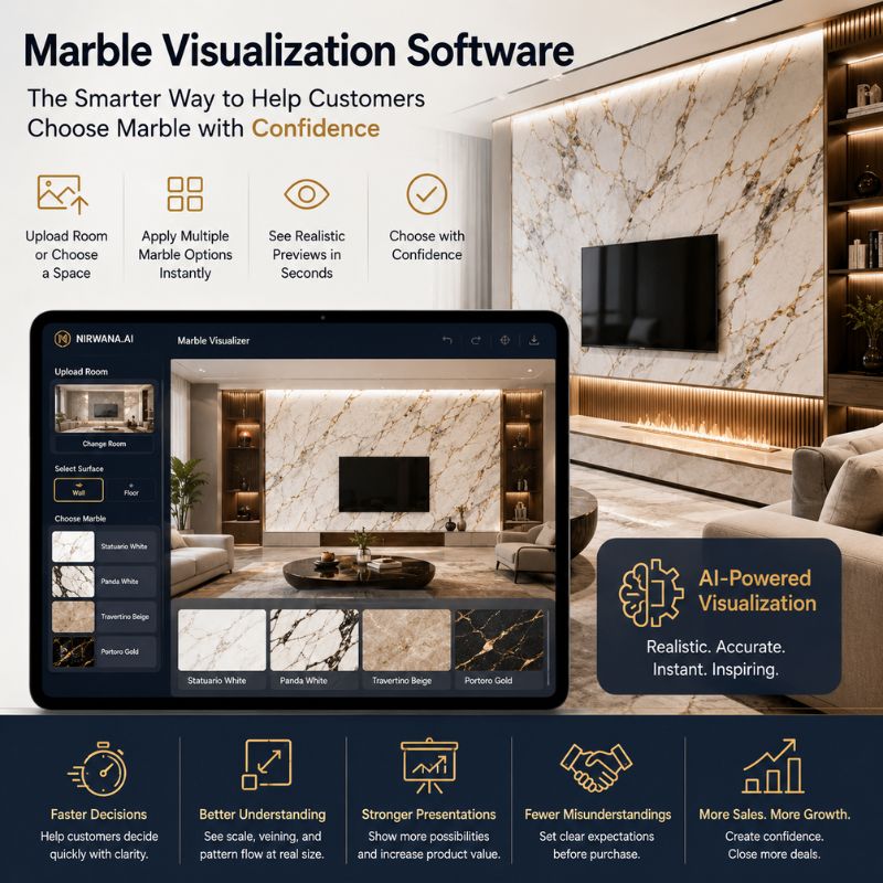 Marble Visualization Software: The Smarter Way to Help Customers Choose Marble with Confidence