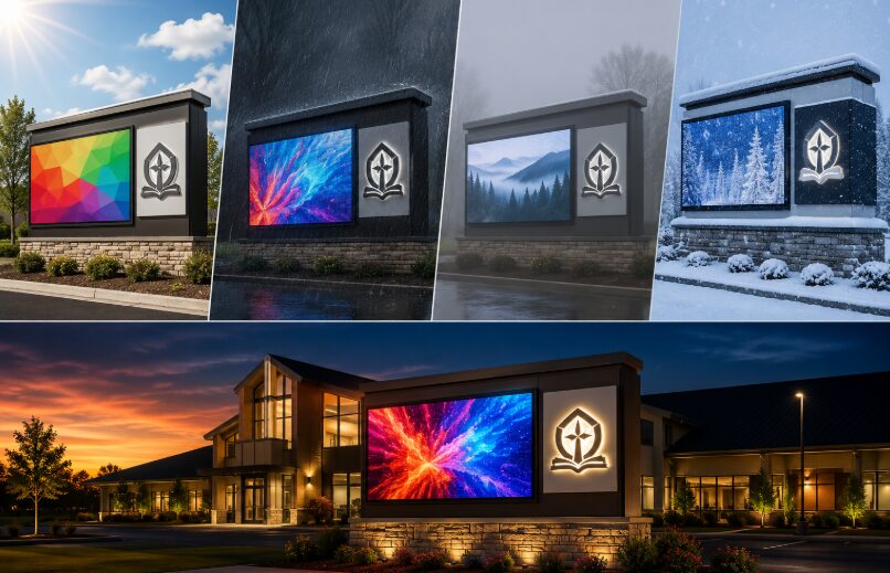 How to Choose Monument Sign Lighting That Performs in Any Condition
