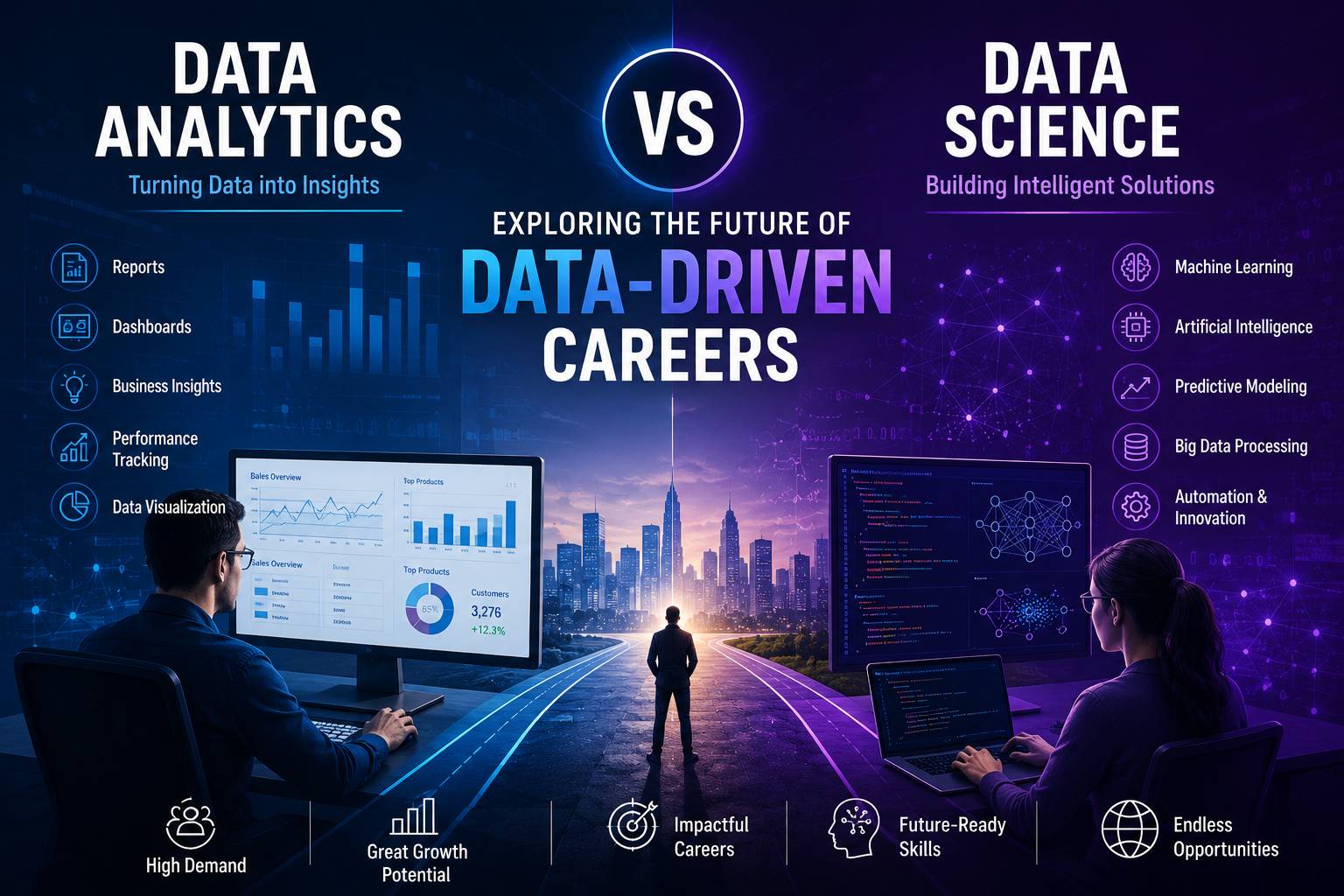 Data Analytics vs Data Science: Exploring the Future of Data-Driven Careers