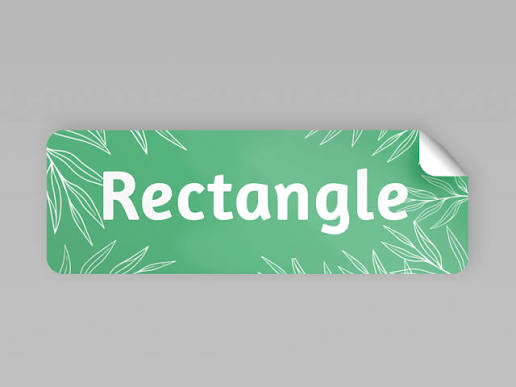 Rectangle Decals for Professional and Personal Use 