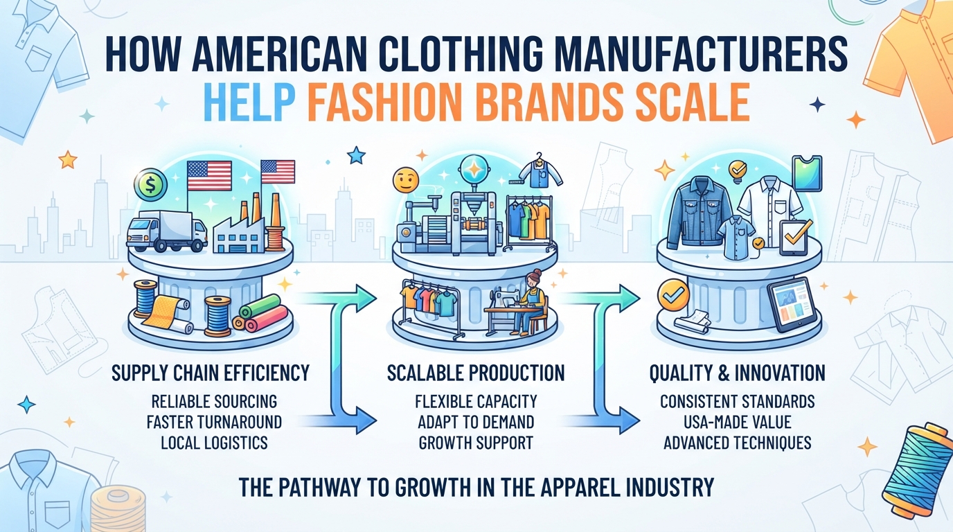 How American Clothing Manufacturers Help Fashion Brands Scale