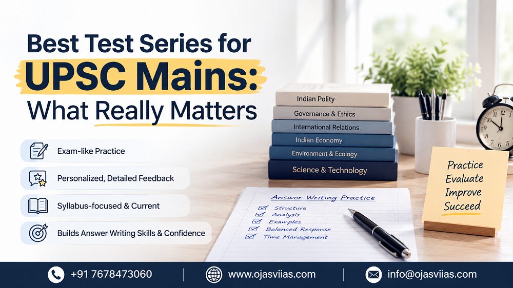 Best Test Series for UPSC Mains: What Actually Separates a Good One from the Rest