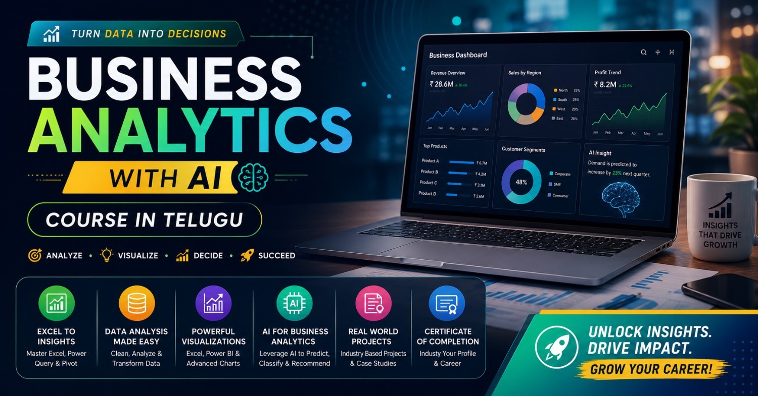 Learn Business Analytics from Scratch in Telugu