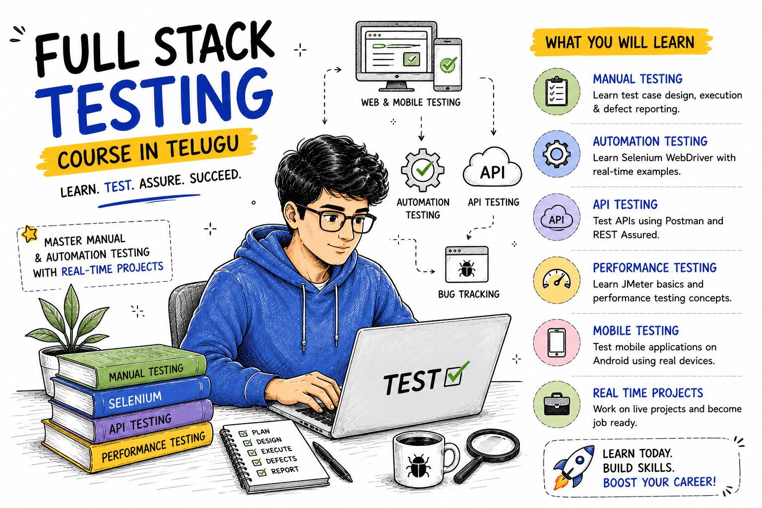 18.Complete Software Testing Training in Telugu : Full Stack Testing Course in Telugu