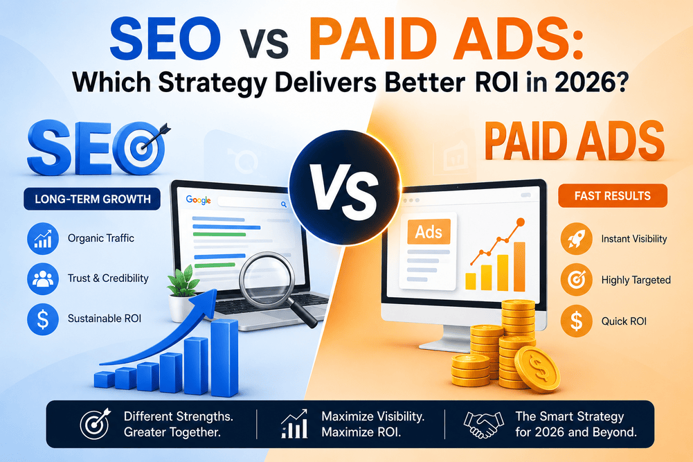 SEO vs Paid Ads: Which Strategy Delivers Better ROI in 2026?