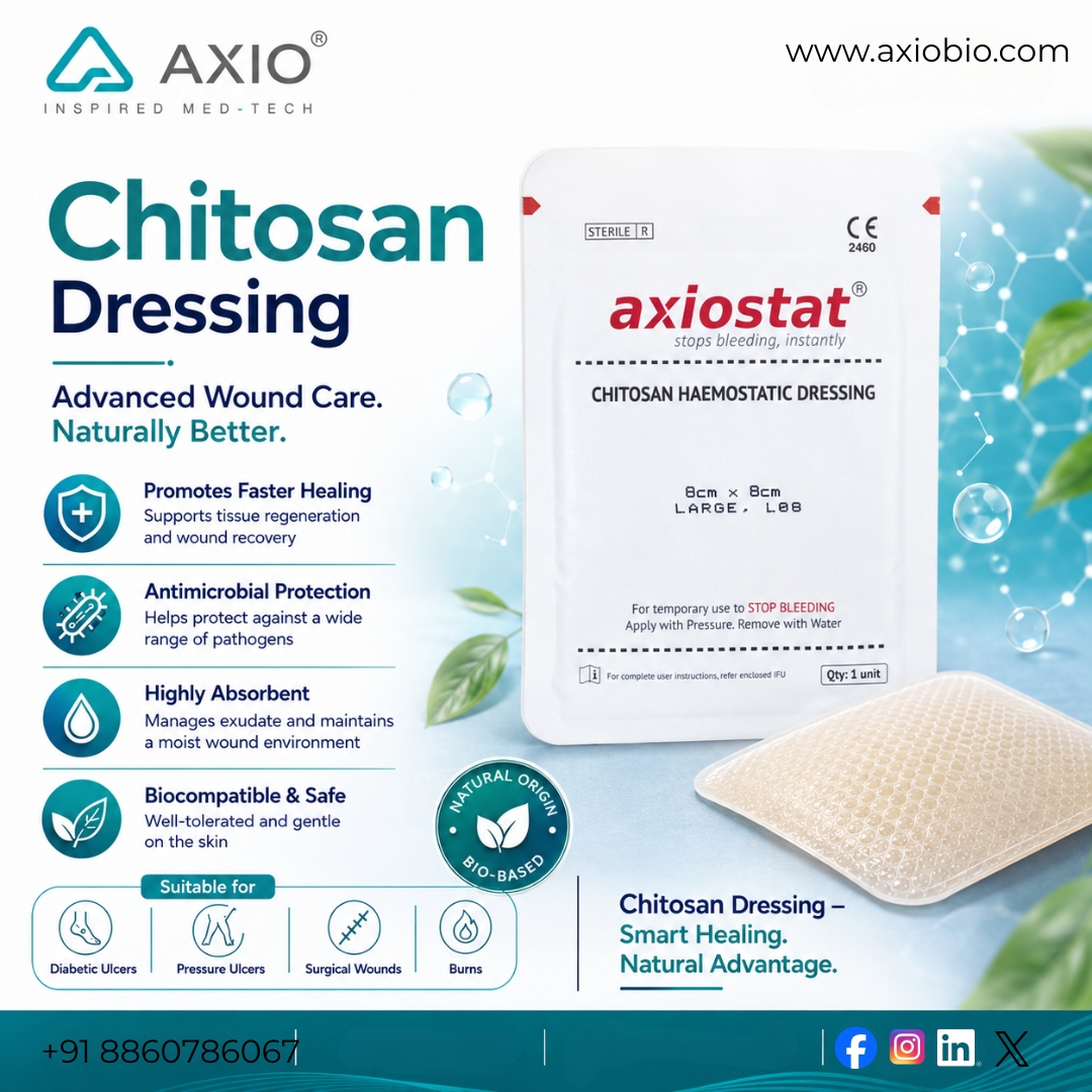 Bleeding Control Dressing – How Chitosan Technology Is Changing Trauma Care in India – Axiobio