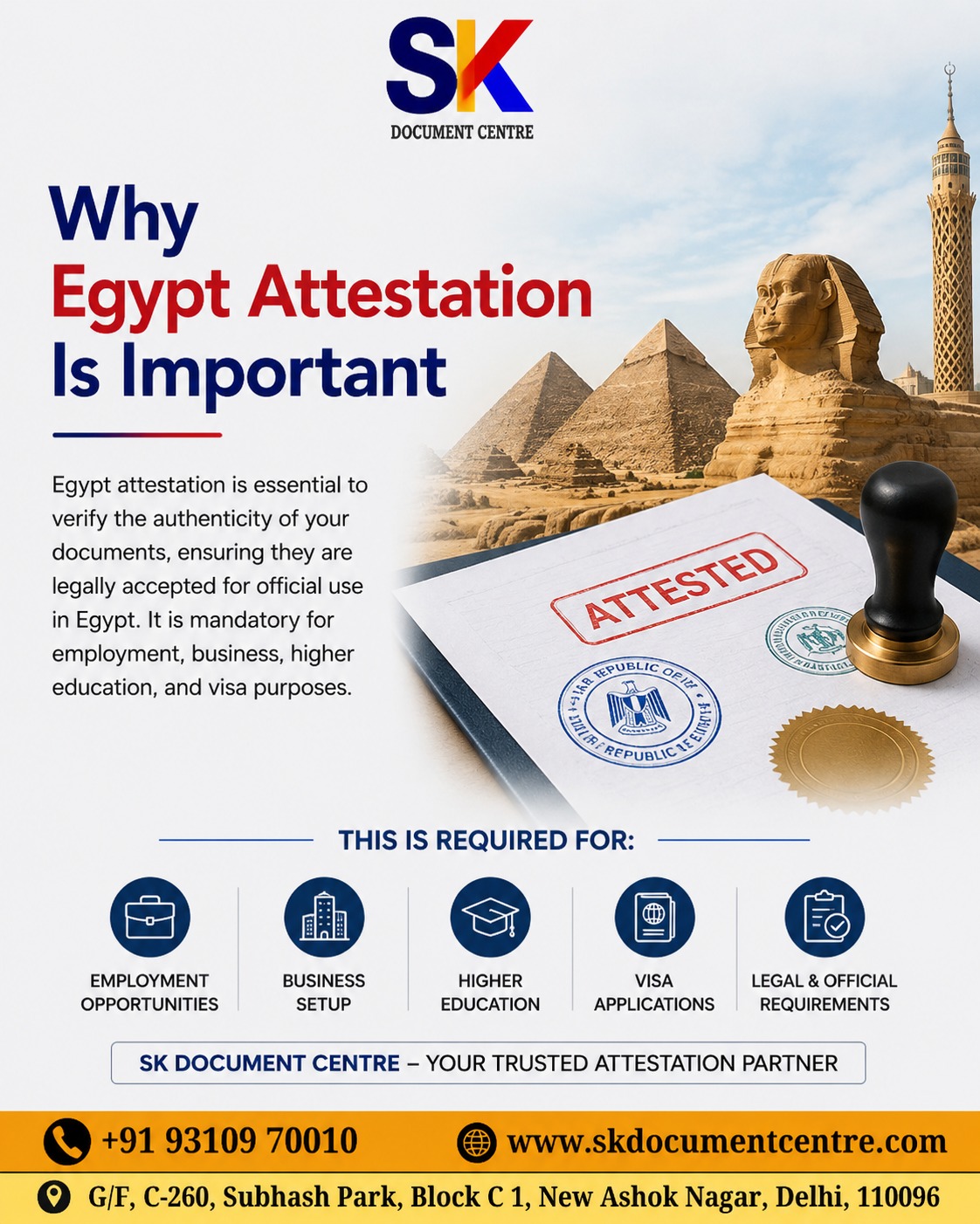 EGYPT Embassy Attestation in India: Complete 2026 Guide for Fast & Reliable Certificate Attestation