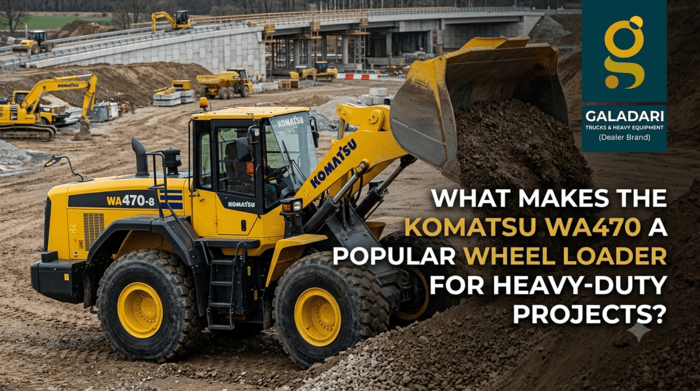 What Makes the Komatsu WA470 a Popular Wheel Loader for Heavy-Duty Projects?