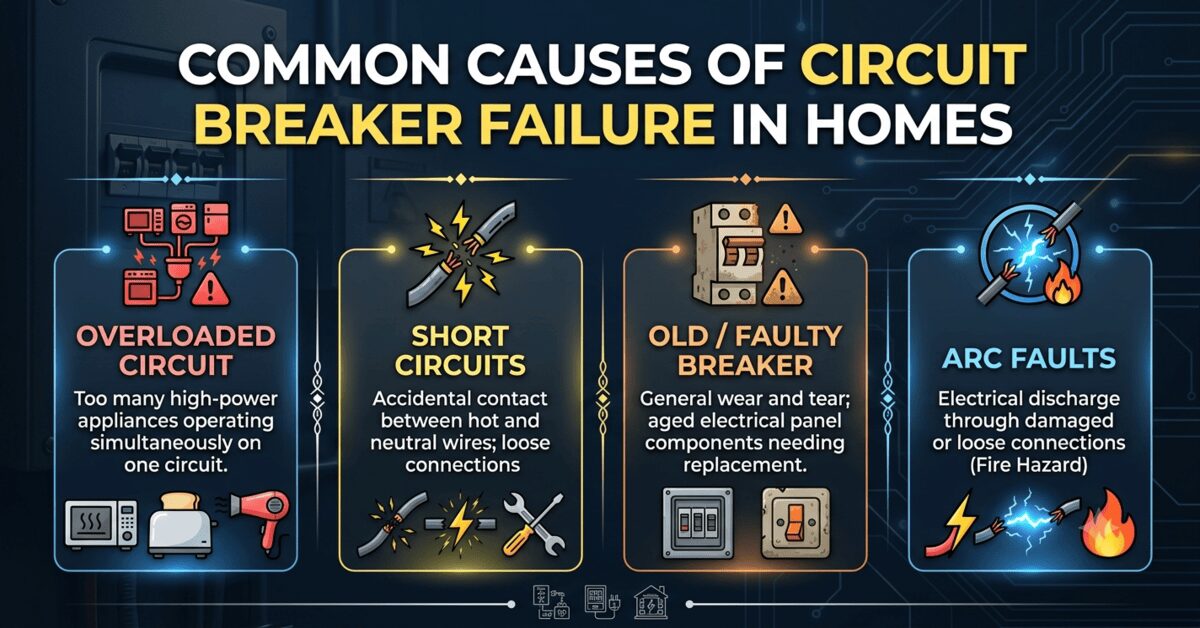 Common Causes of Circuit Breaker Failure in Homes