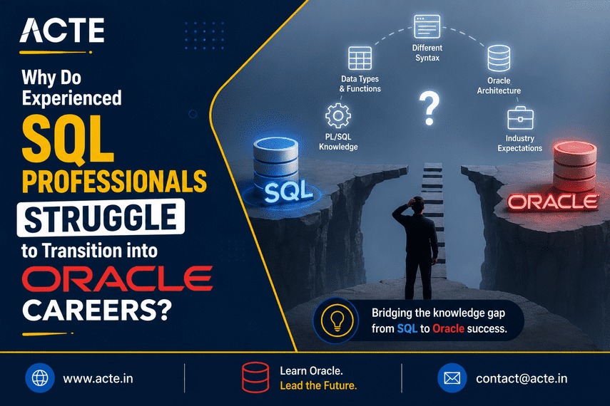 Why SQL Professionals Need More Than Database Skills to Succeed in Oracle