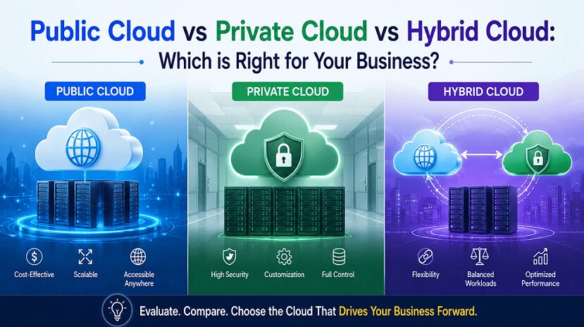 Public Cloud vs Private Cloud vs Hybrid Cloud: Which is Right for Your Business?