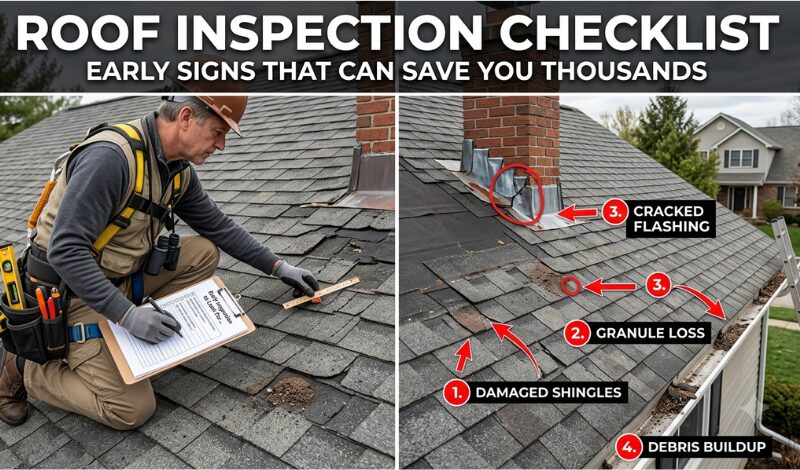 Roof Inspection Checklist: Early Signs That Can Save You Thousands