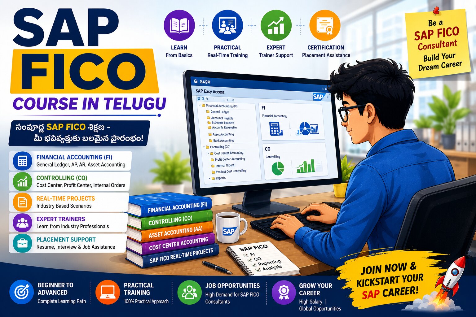 Upgrade Your Career with SAP FICO : SAP FICO Course in Telugu