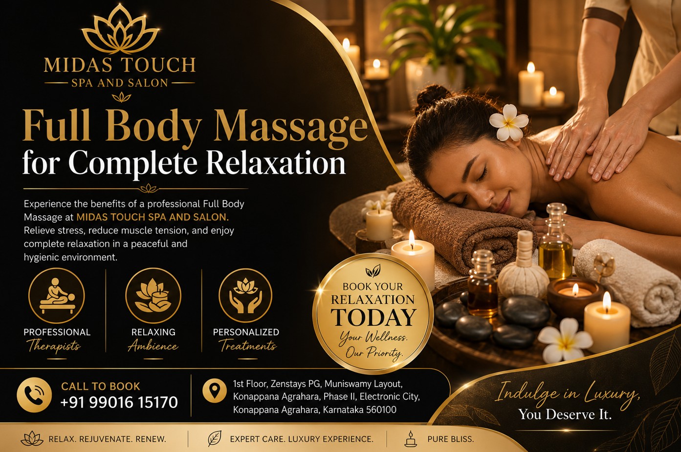 Full Body Massage | Relaxing Therapy for Complete Wellness