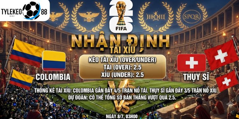 Nhận Định, Soi Kèo Thụy Sĩ vs Colombia 03h00 Ngày 8/7