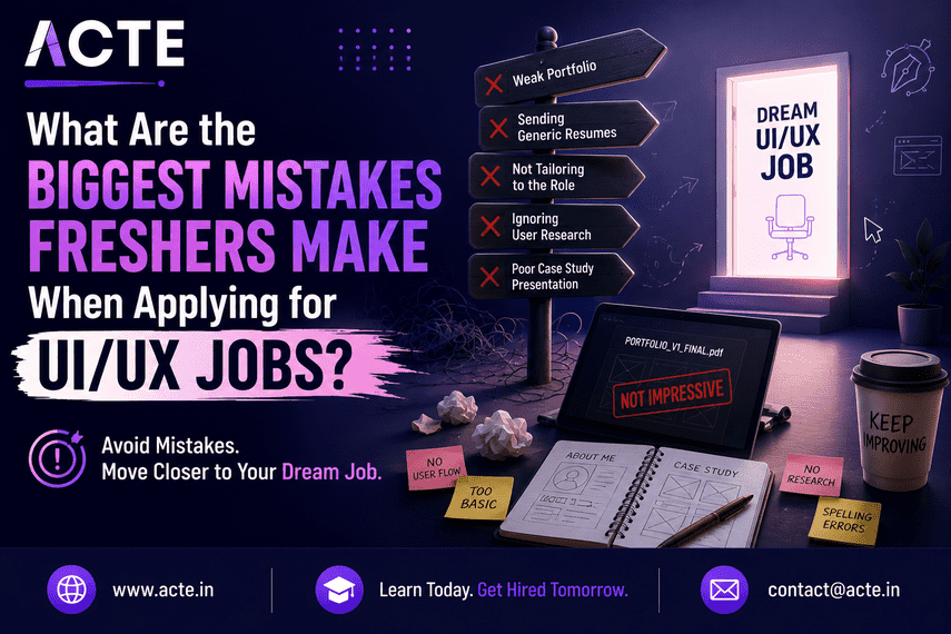 Common UI/UX Portfolio and Resume Mistakes Freshers Make