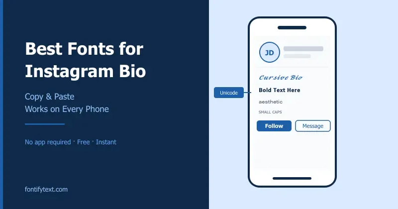 How Instagram Bio Fonts Make Profiles Look More Stylish