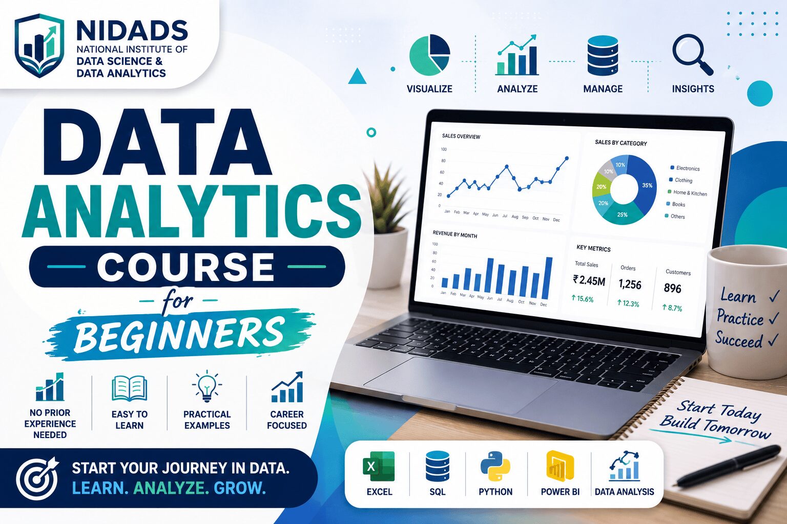 Data Analytics Course for Beginners: A Complete Guide to Starting Your Analytics Career
