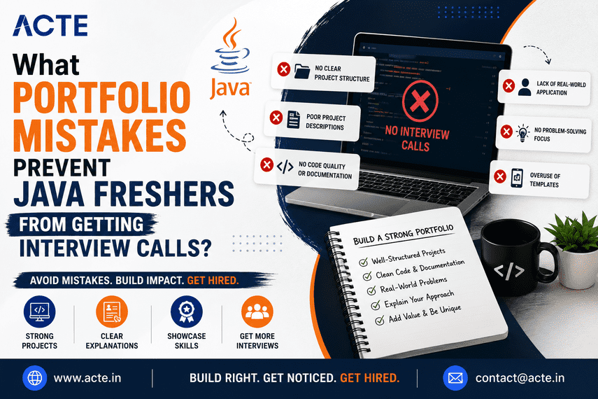 Portfolio Red Flags That Prevent Java Freshers from Getting Hired